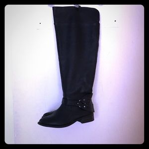 Black knee high boots size 10